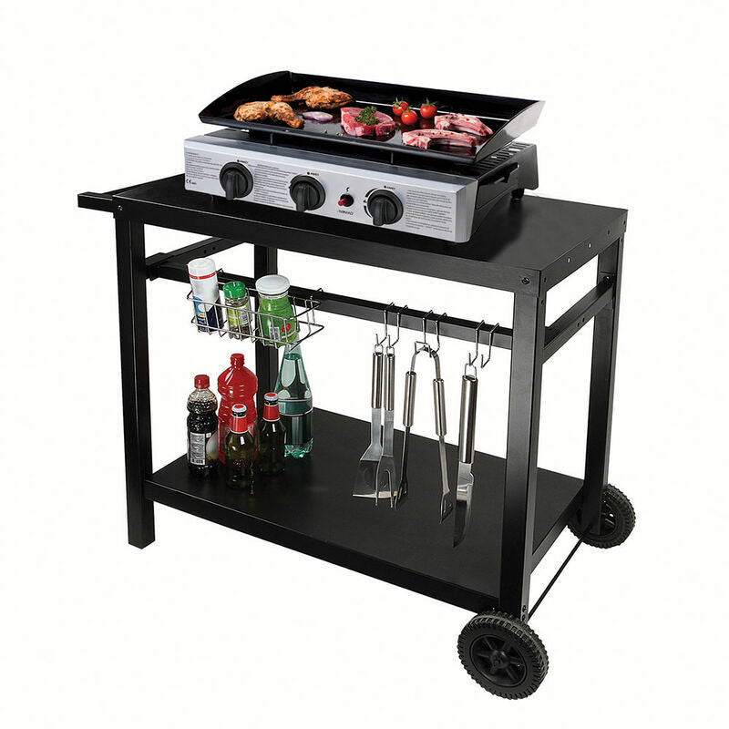 Chariot Pour Plancha Noir - GS130